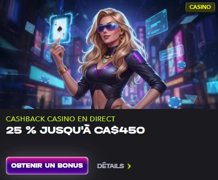 Cashback casino en direct